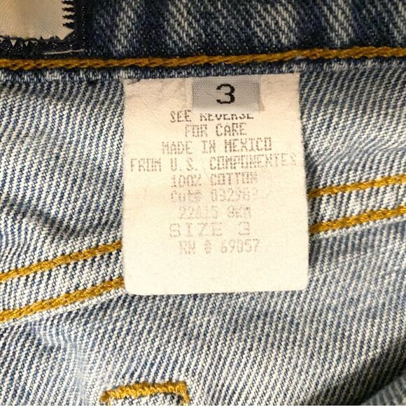 VINTAGE Paris Blues size 3 medium wash flare jeans - Picture 6 of 8